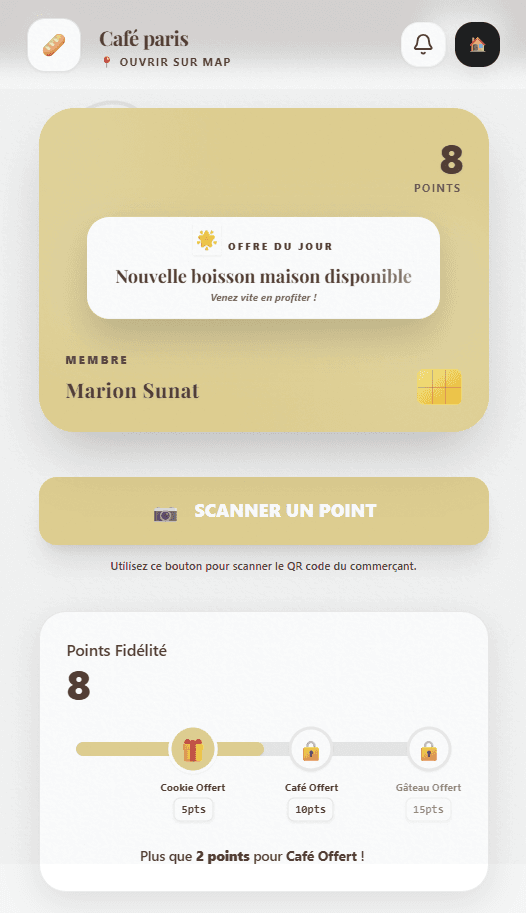 Espace client Scan Boutique